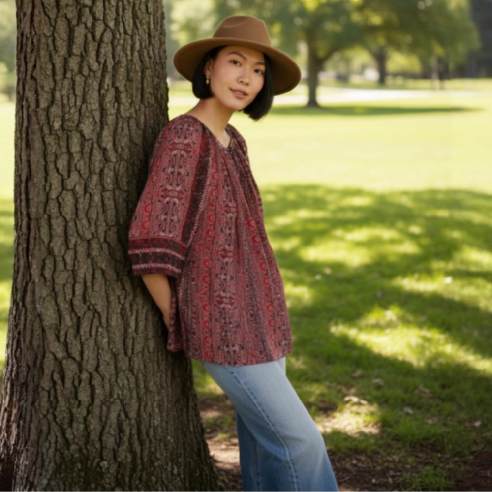 Anthropologie BHANUNI by JYOTI Bohemian Aleksa Boho Tunic - Picture 2 of 11